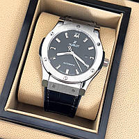 Часы наручные Hublot Classic Fusion Automatic Black-Silver/Black премиального ААА класса