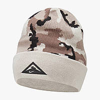 Nike Trail Camo Running Dri Fit Beanie DV3344-100 шапка унисекс оригинал пиксель камуфляж