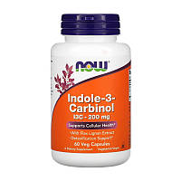 Харчова добавка Екстракт лляного насіння Indole-3-Carbinol I3C-200 mg (60 veg caps), NOW