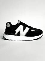 Мужские кроссовки черные New Balance Running Black/White кроссовки нью беланс для мужчин модные кроссы осенние