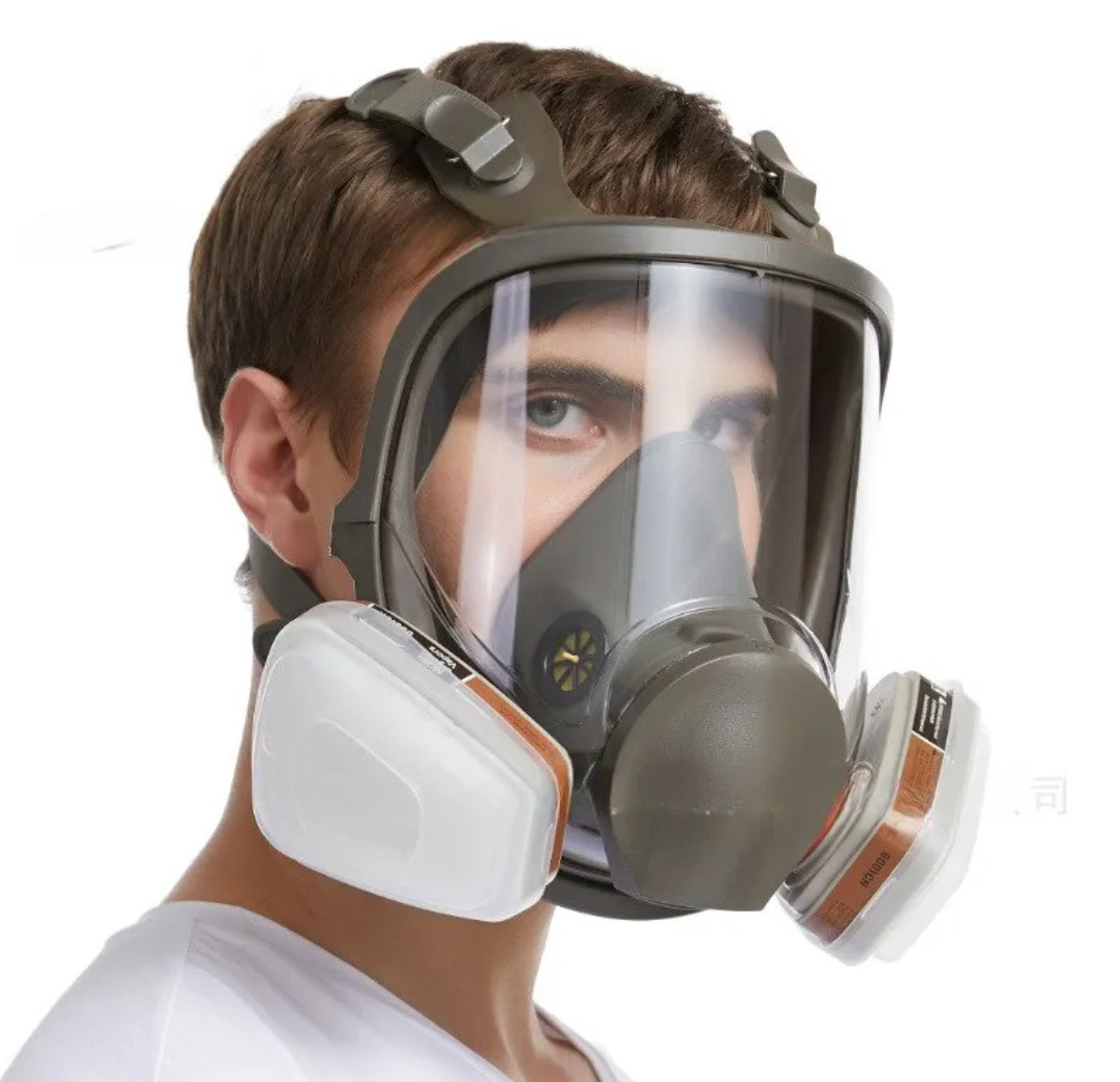 Повнолицьова маска респіратор 4в1 захист від пилу, фарби, протитуманний, захист від формальдегіду+фільтри