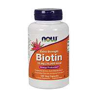 Биотин, натуральная пищевая добавка Biotin 10,000 mcg extra strength (120 veg caps), NOW sexx.com.ua