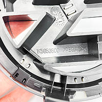 Емблема передня VW 150мм GOLF 5 Variant, JETTA 5, PASSAT B6, PASSAT CC, TOURAN 1 - Чорний Глянець (1K5853600), фото 4