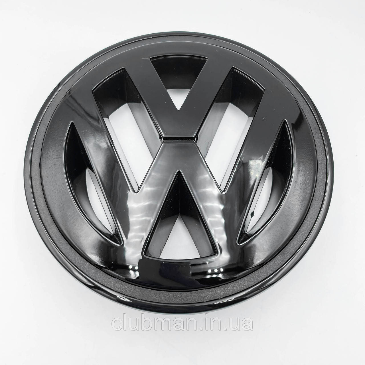Емблема передня VW 150мм GOLF 5 Variant, JETTA 5, PASSAT B6, PASSAT CC, TOURAN 1 - Чорний Глянець (1K5853600)