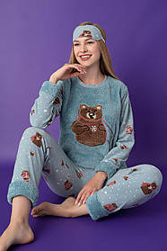 Піжама жіноча махрова оптом (M-XXL) Туреччина -111487