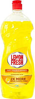 Рідина для миття посуду 1,5 л жовта Lemon Fresh