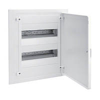 Щит вбудований Hager Golf на 24 модулі 2х12 з білими дверцятами (VF212PD)