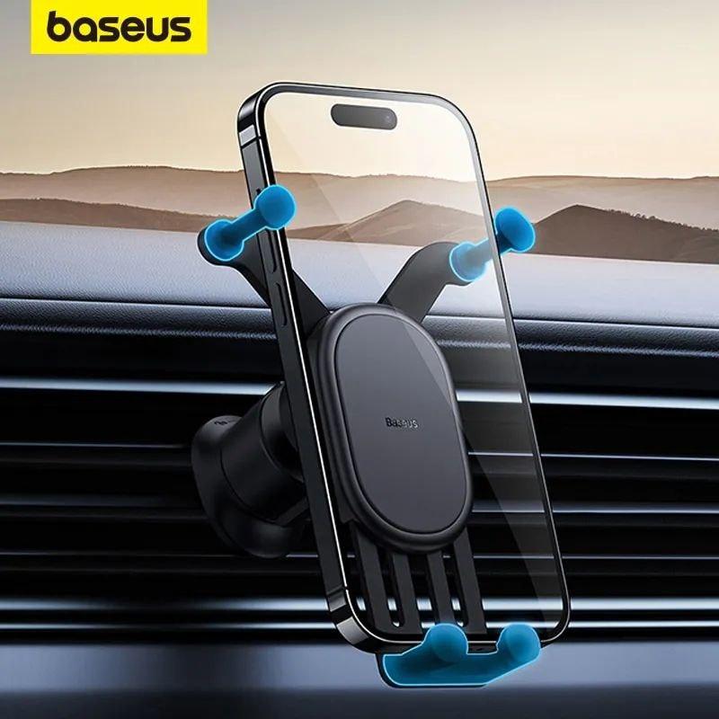 Автомобільний тримач Baseus для смартфона на вентиляційну решітку Black (BS-CM013) автомобільний