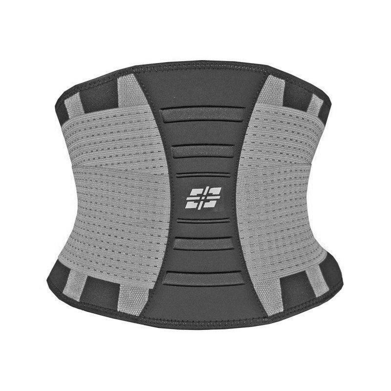 Пояс-корсет для поддержания спины эластичный спортивный тренировочный для фитнеса Power System Grey L/XL DM-11 - фото 1 - id-p1984782826