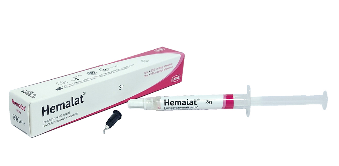 Hemalat (Гемалат) гель, Гемостатичний гель