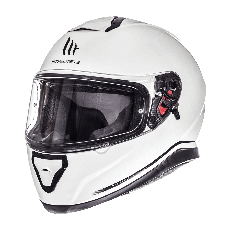 МОТОШОЛОМ ЗАКРИТИЙ MT THUNDER 3 SV SOLID КОЛІР БІЛИЙ ГЛЯНЕЦЬ