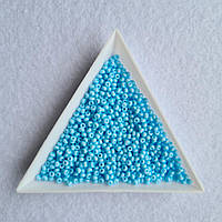 03234 Чеський бісер Preciosa 10/0 блакитний пастельний сольгель непрозорий