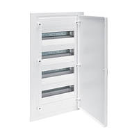 Щит вбудований Hager Golf на 48 модулів 4х12 з білими дверцятами (VF412PD)