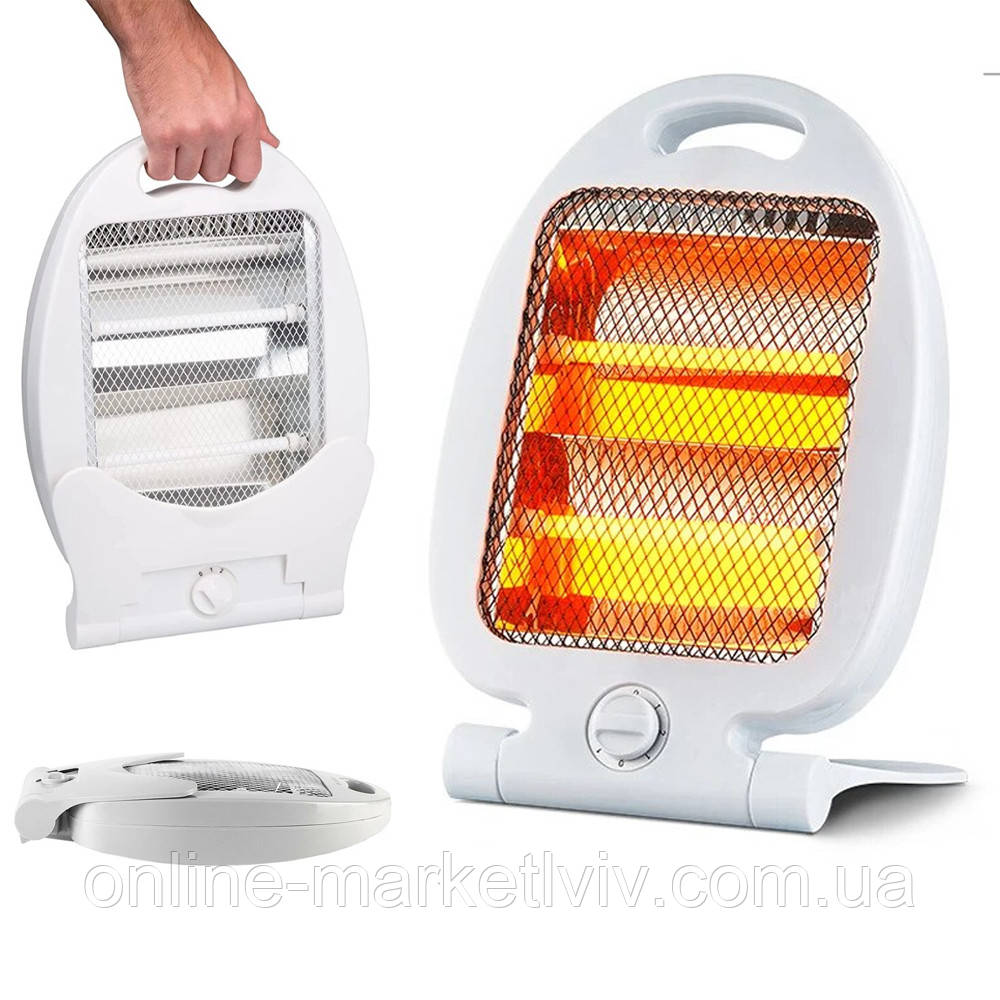 Обігрівач кварцовий електричний 800 Вт, Heater MS 5952 QH / Електрообігрівач інфрачервоний