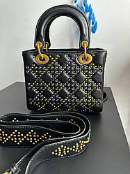 Жіноча сумка Крістіан Діор чорна Christian Dior Black LADY