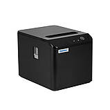 Опт та роздріб Xprinter XP-T80Q USB LAN Ethernet принтер чеків з автообрізанням чека термопринтер 80мм чорний, фото 3