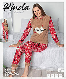 Піжама жіноча махрова оптом (M-XXL) Туреччина -111514
