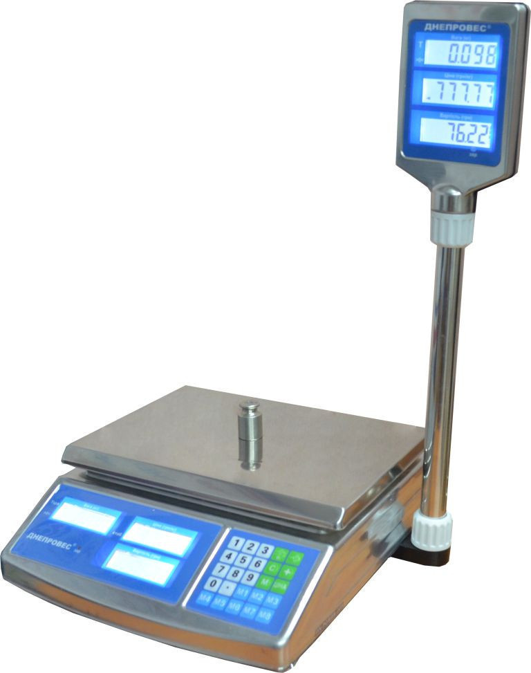 Ваги торговельні з поверкою до 15 кг — Дніпровіс (ВТД-СЛС), фото 1