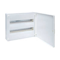 Щит розподільний навісний Hager Golf на 36 модулів 2х18 з білими дверцятами (VS218PD)