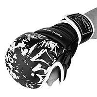 Перчатки для Карате спортивные тренировочные для единоборств PowerPlay 3092KRT Черные-Белые XS KU-22