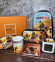 Подарочный набор Standoff 2 Стандофф 2 "orangeBOX" Stendoff 2 рюкзак, Стендофф 2 часы, Standoff 2 школьный