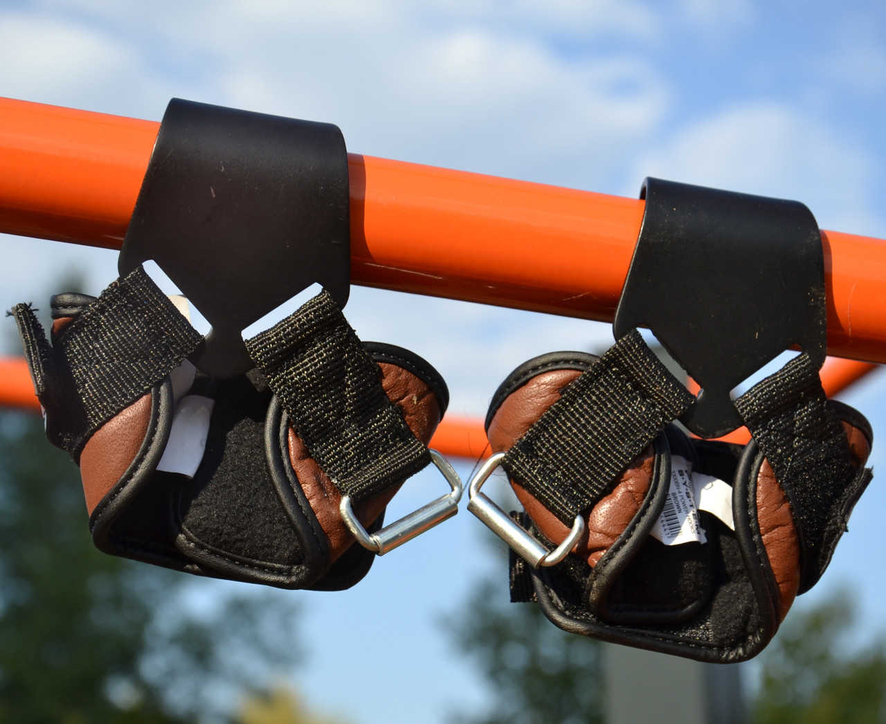 Кистевые крюки для тяги на запястье спортивные тренировочные для пауэрлифтинга Power System Brown XL GL-55 - фото 10 - id-p1984808551
