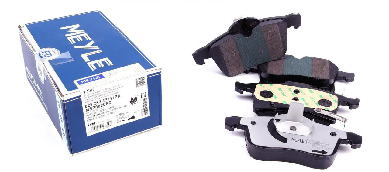 Meyle 025 283 3219/PD Колодки гальмівні передні Vauxhall Meriva Mk II, Zafira Mk II, Astra Mk IV, Astravan Mk V