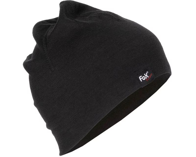 Шапка Fox Outdoor "Merino Lite" black 100% шерсть (10929A)