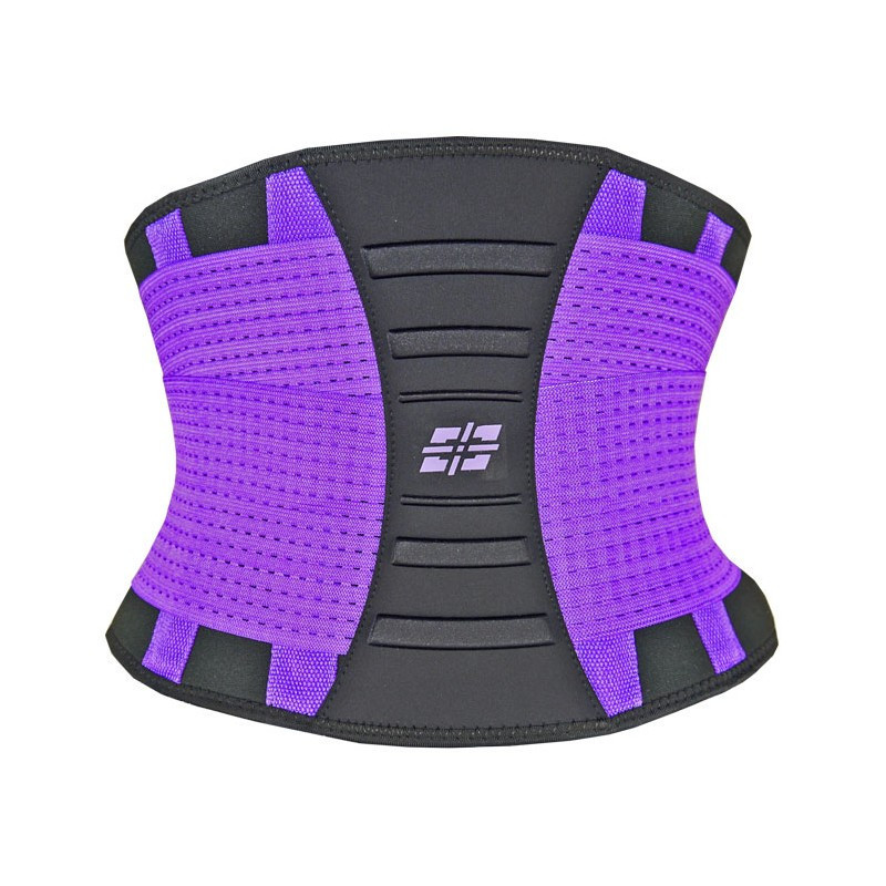 Пояс-корсет для поддержания спины эластичный спортивный тренировочный для фитнеса Power System Purple S/M - фото 6 - id-p1984784455
