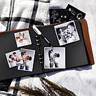 Альбом з дерева / фотоальбом на подарунок  / 23x23 см. крафтбук "відбиток", фото 3