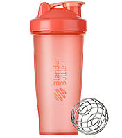 Шейкер спортивный с пружиной для спортивного питания BlenderBottle Classic 28oz/820ml Coral KU-22