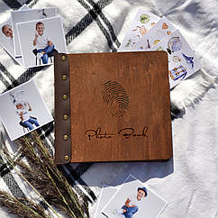 Крафтбук "ВІДБИТОК" 23x23 із темною обкладинкою та чорними сторінками