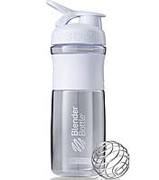 Шейкер спортивний для води спортивная пляшка для спортсменів BlenderBottle SportMixer 28oz/820ml White  VA-33