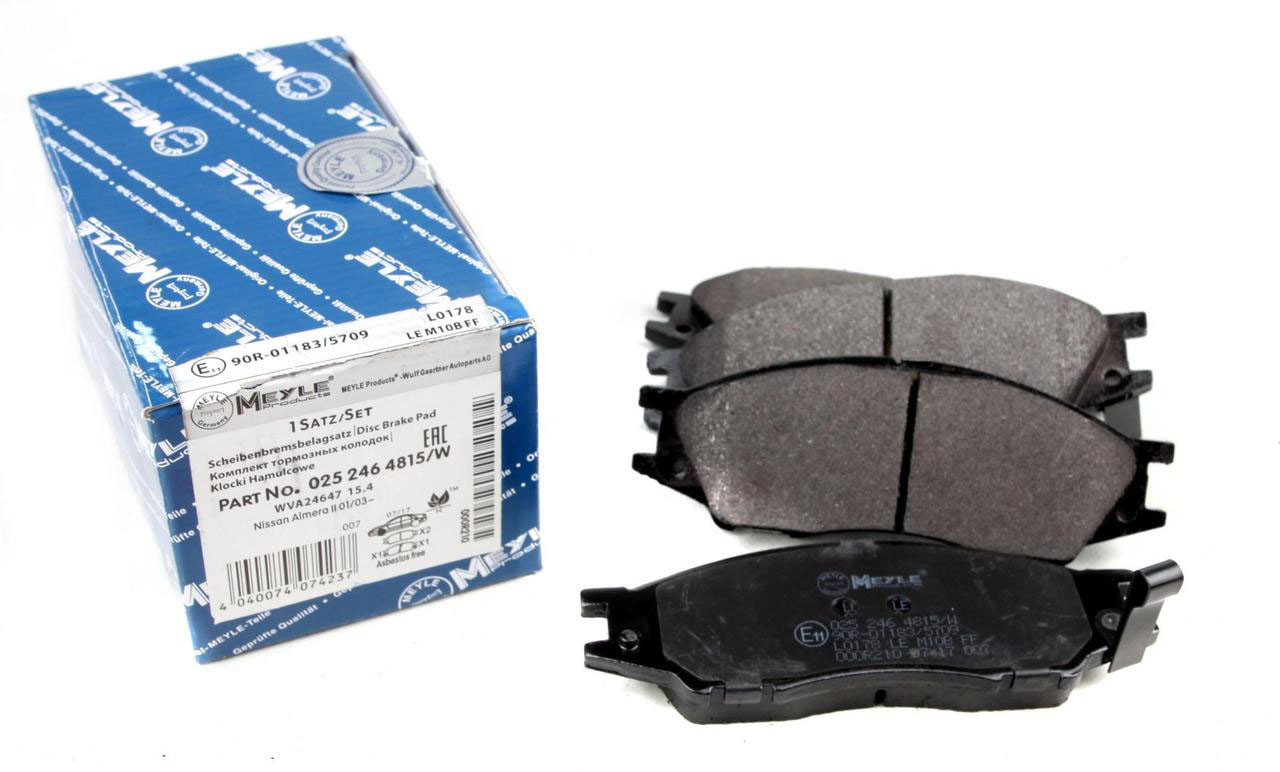 Meyle 025 246 4815/W Колодки гальмівні передні Nissan Almera, Almera II;