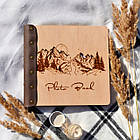 Крафтбук "ГОРИ" 23x23 із темною обкладинкою та чорними сторінками, фото 9