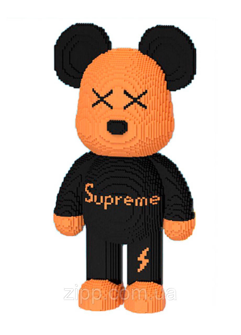 Конструктор Magic у формі ведмедика Bearbrick Blocks коричневий, фото 1