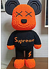 Конструктор Magic у формі ведмедика Bearbrick Blocks коричневий, фото 3