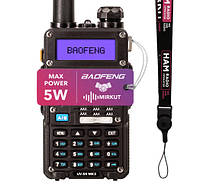 Рація Baofeng UV-5R MK3, UHF/VHF, 5 Вт, 1800 мАч + Ремінець на шию