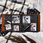 Альбом з дерева / фотоальбом на подарунок  / 23x23 см. крафтбук "дерево з листям", фото 2