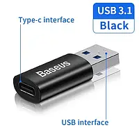 Адаптер перехідник Baseus Ingenuity Mini OTG USB 3.1 to Type-C Чорний / 10 Гбит/с