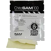 Кровоостанавливающая салфетка 10 Х 10 СМ ChitoSAM SAM MEDICAL