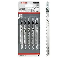 Пилка для лобзика Bosch T 301 CD, HCS 5 шт/упак.