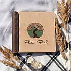 Крафтбук "ДЕРЕВО" 23x23 із темною обкладинкою та чорними сторінками, фото 9