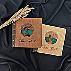 Крафтбук "ДЕРЕВО" 23x23 із темною обкладинкою та чорними сторінками, фото 10