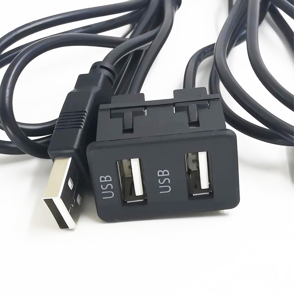 Порт подовжувач USB x2 в автомобіль для панелі приладів [довжина 1,5м]