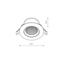 Точковий світильник Nowodvorski EGINA LED 5 W 4000 K IP20 10550, фото 6