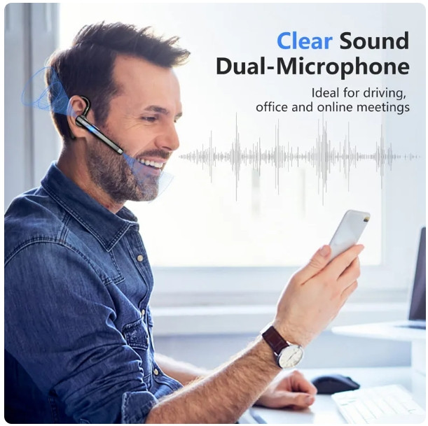 Гарнитура bluetooth YYK-520 с зарядным кейсом