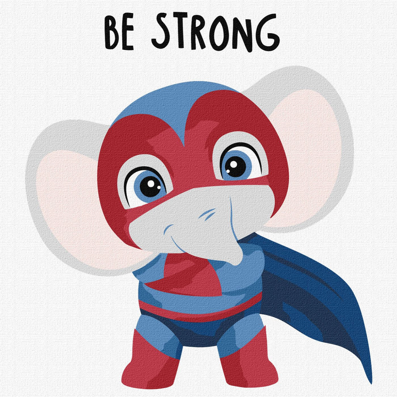 Картина за номерами - Могутній слон, фото 1