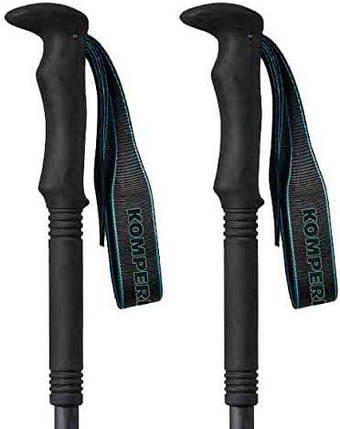 Телескопічні трекінгові палиці Komperdell Carbon C3 Pro Compact, 90-120 см (Black/Mint), фото 3