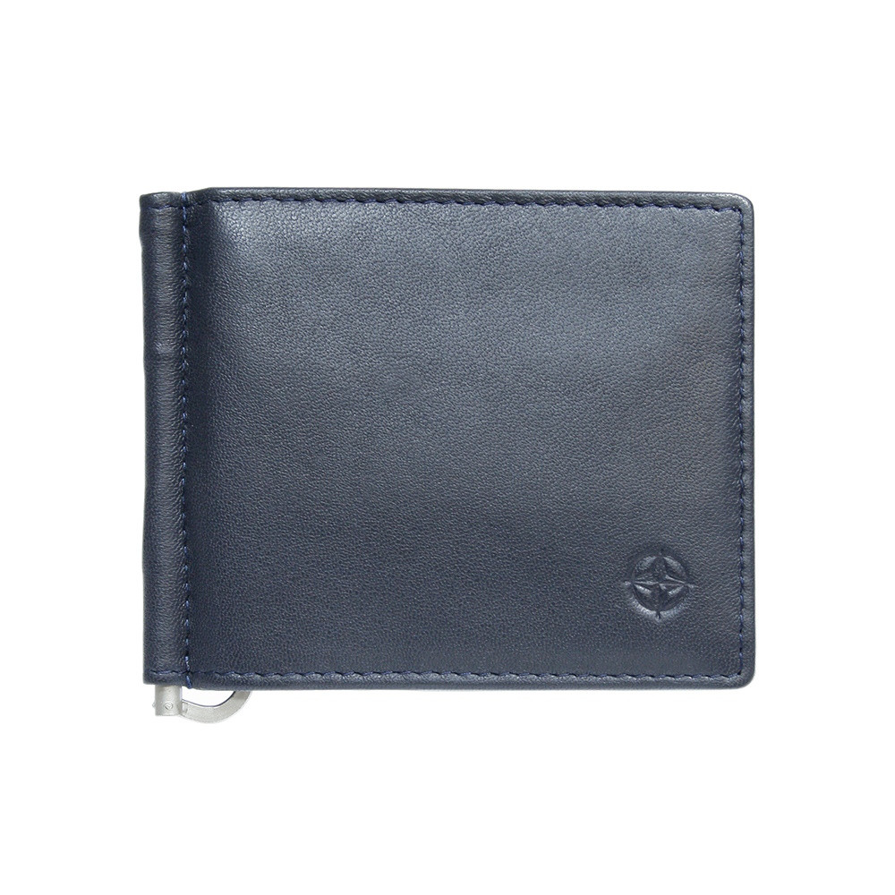 Затискач для купюр шкіряний Tony Perotti Cortina 5000 navy синій